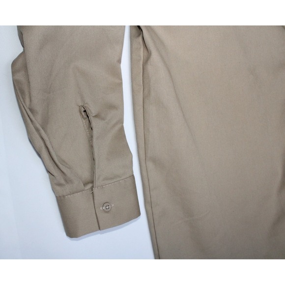 Red Kap Men's Tan Khaki Button Up Long Sleeve Workwear Industrial Shirt XXL/2XL - Picture 5 of 10